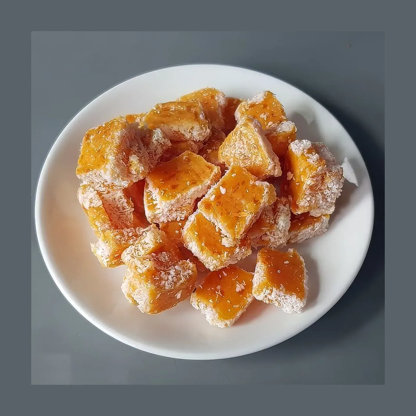Dulce de papaya cristalizada