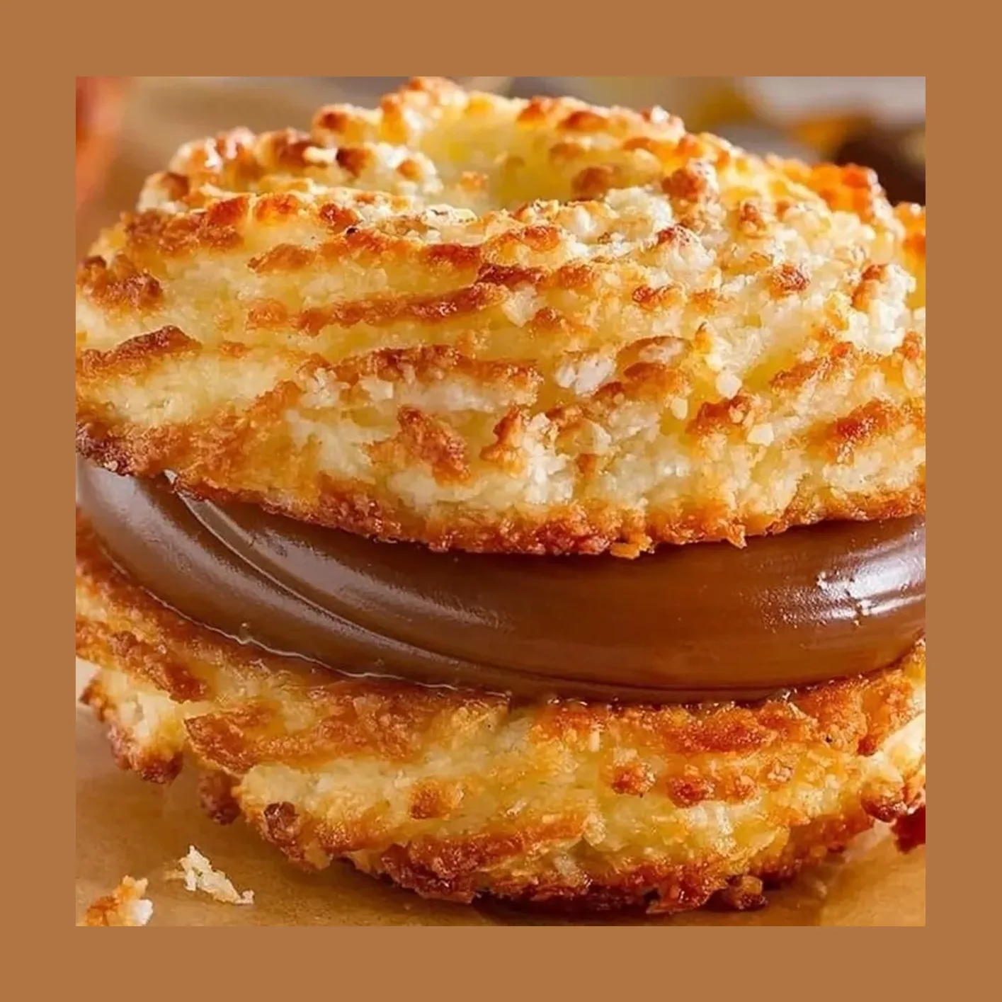Alfajor de coco y arequipe